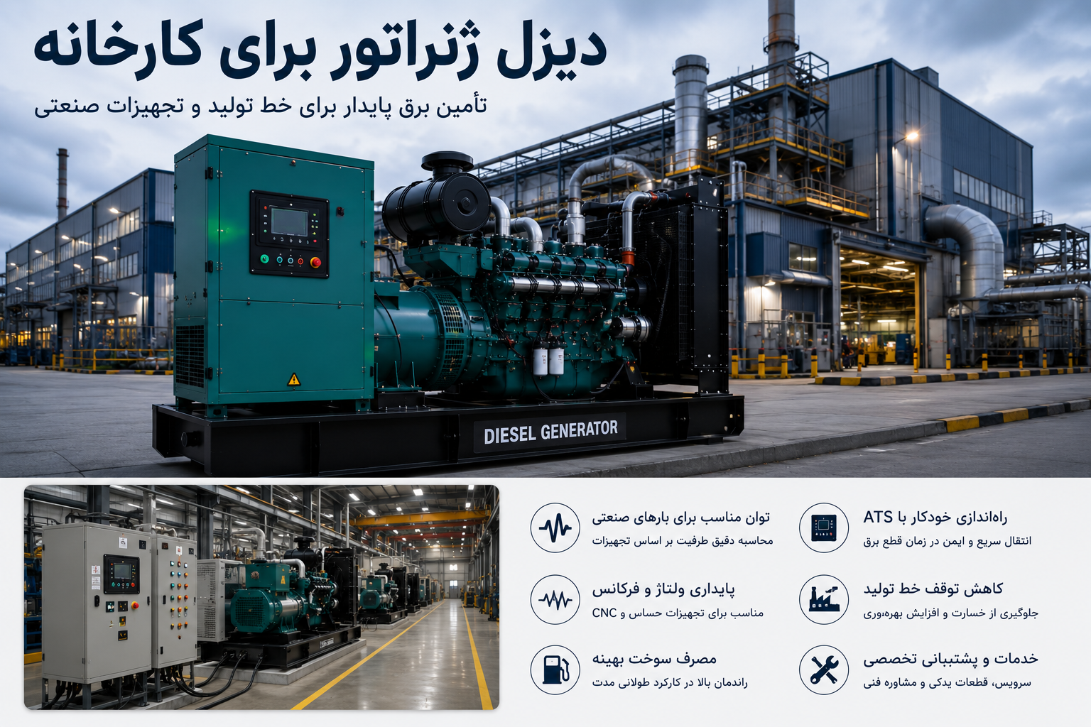 دیزل ژنراتور برای کارخانه