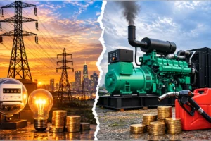 مقایسه دیزل ژنراتور با برق شهری